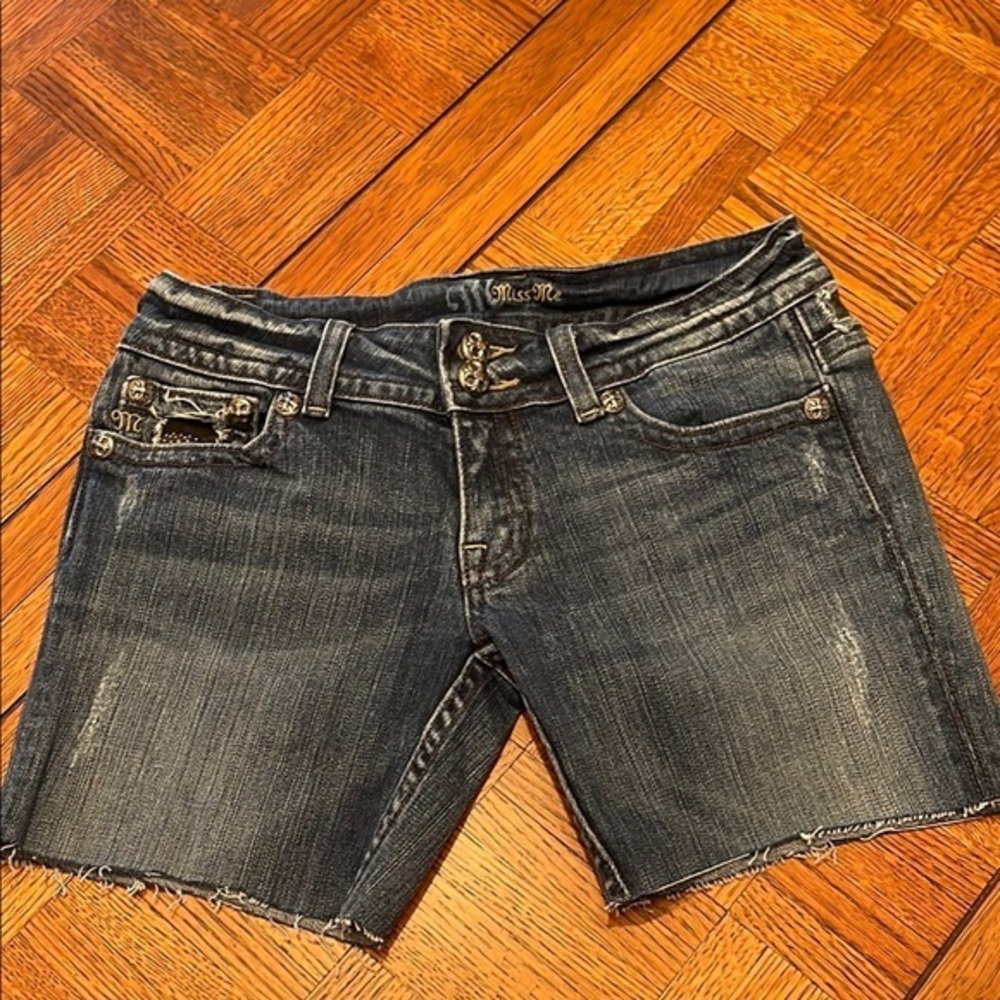 Miss Me Women's Black Denim cut off Shorts size 27